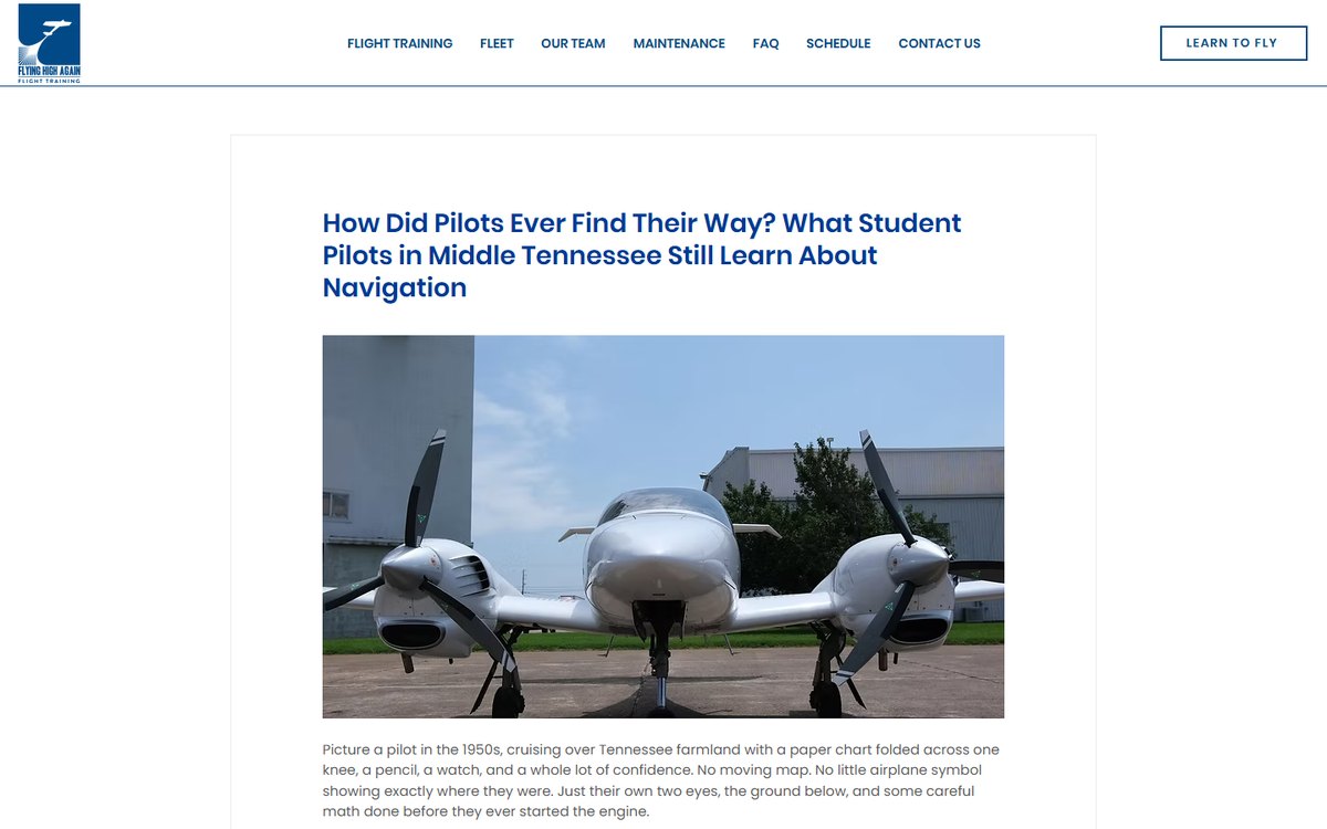 A Flying High Again blog post written and published by the engine