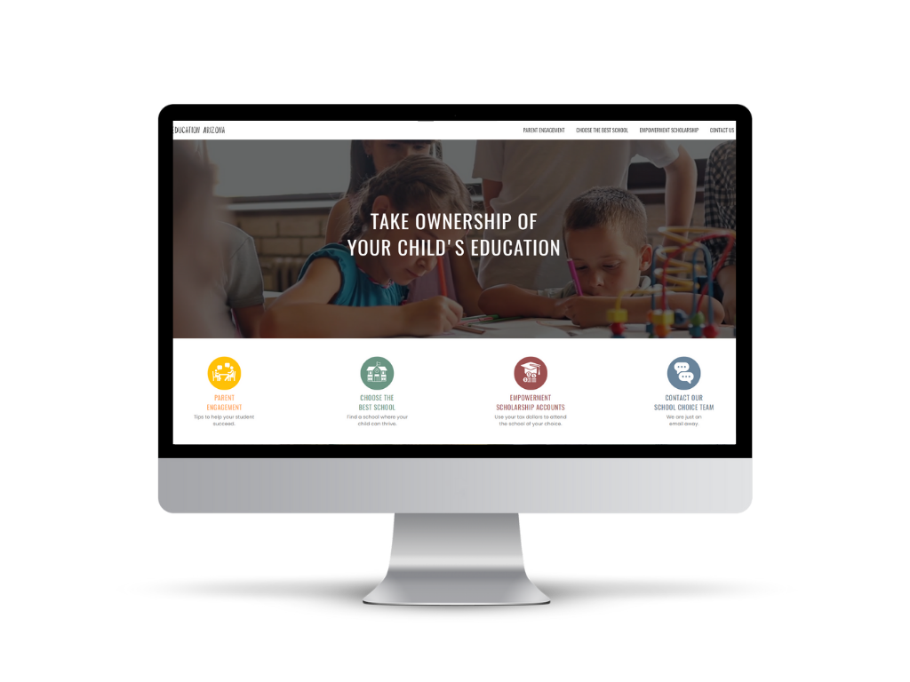 Education Arizona website, designed by JBowman Creative