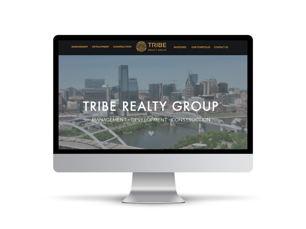 Tribe Realty Group website on a desktop screen