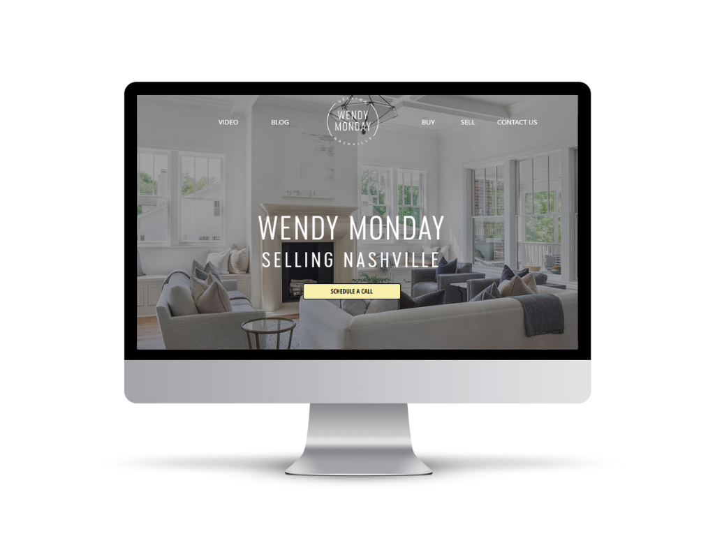Wendy Monday website on a desktop screen