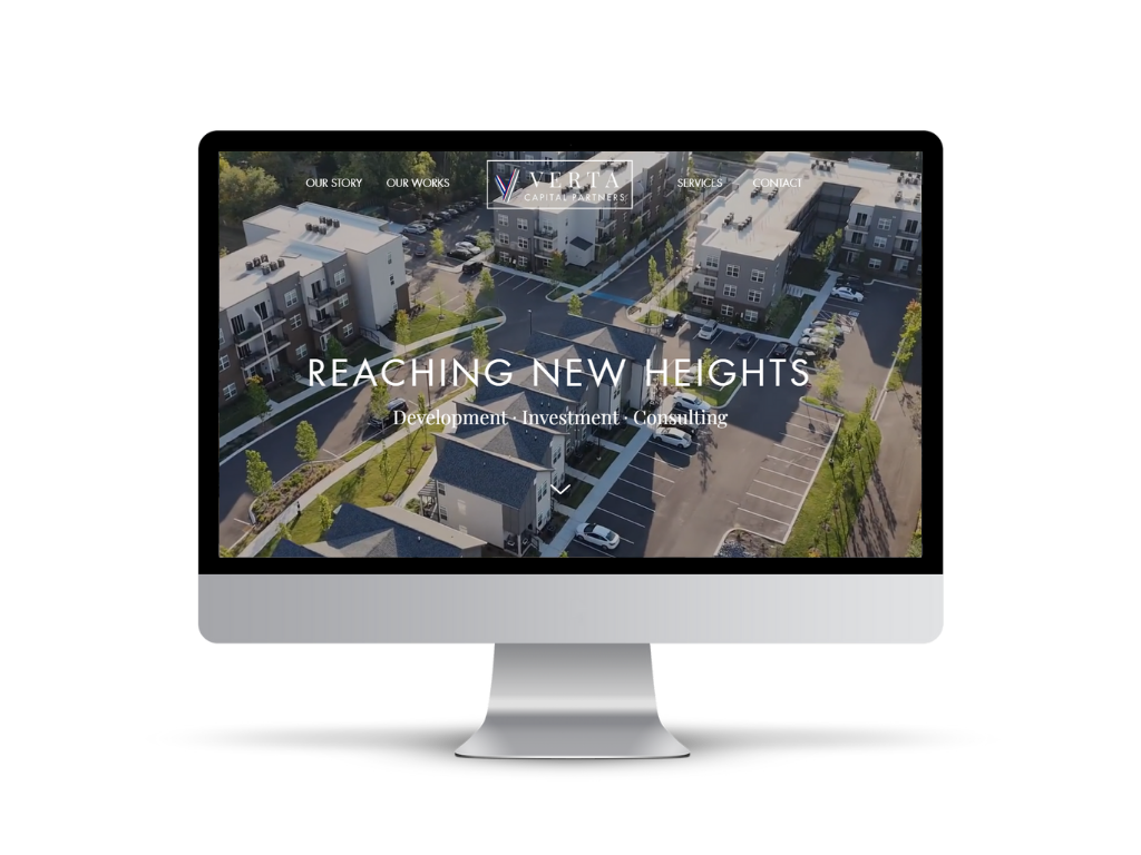 Verta Capital Partners website on a desktop screen