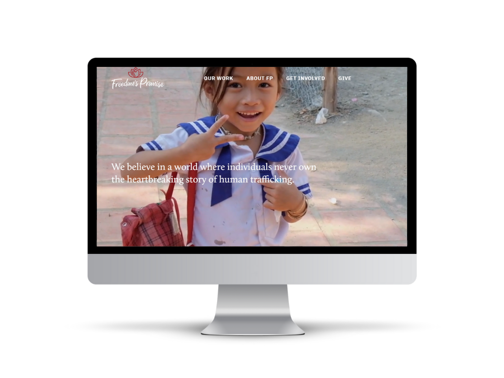 Freedom's Promise website, designed by JBowman Creative
