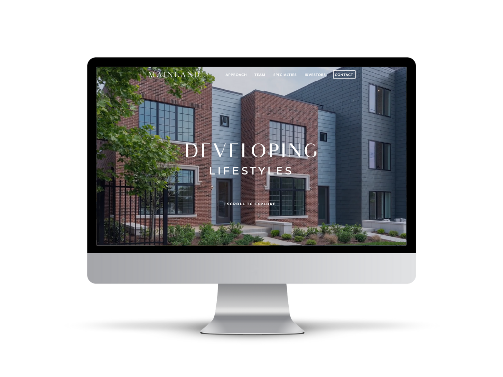 Mainland Companies website on a desktop screen