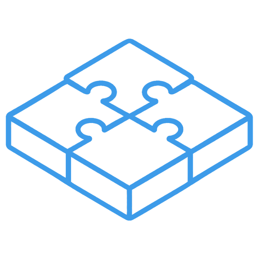 Puzzle pieces illustration