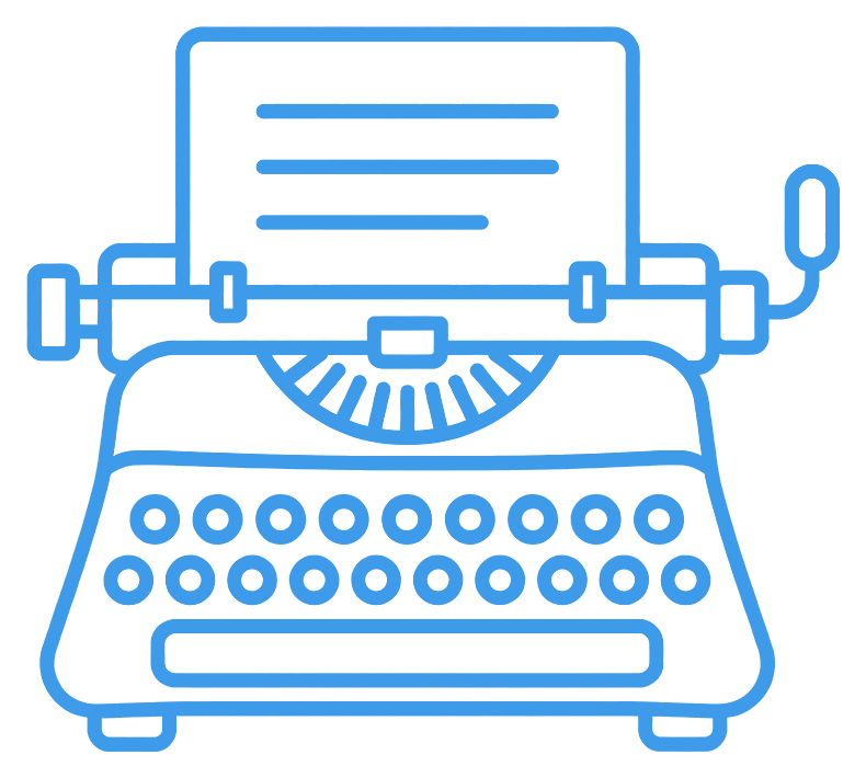 Typewriter with a page of type in it