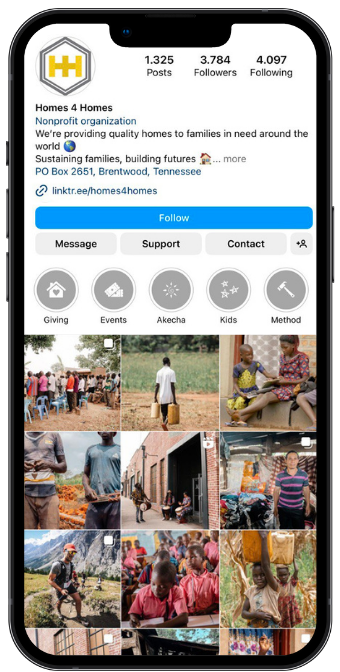 JBowman Creative Agency, Social Media Management, Homes 4 Homes Instagram