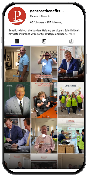 JBowman Creative Agency, Social Media Management, Pancoast Benefits Instagram